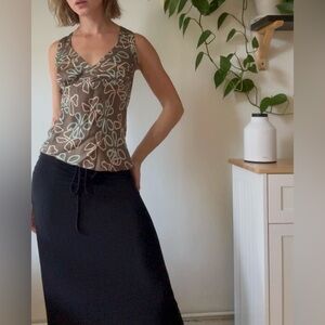 Y2K Jacob Floral Wrap Tank – XS